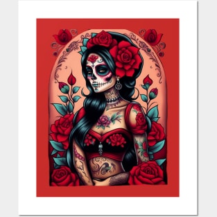 Catrina de Rosas Posters and Art